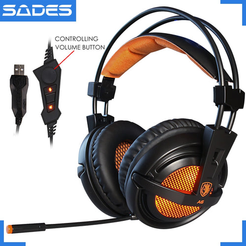 SADES A6 7.1 Stereo Wired Gaming Headset