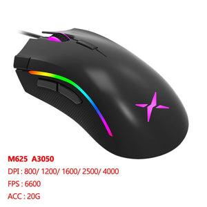 Delux M625 RGB Backlight Gaming Mouse 12000 DPI 7 Buttons