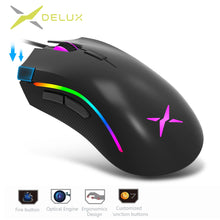 Load image into Gallery viewer, Delux M625 RGB Backlight Gaming Mouse 12000 DPI 7 Buttons