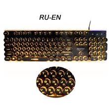 Load image into Gallery viewer, Backlit Round  Push-Button Gaming Keyboard
